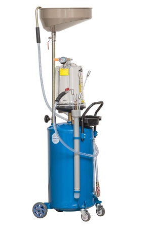 Установка для сбора масла пневматическая, 65 л, синяя