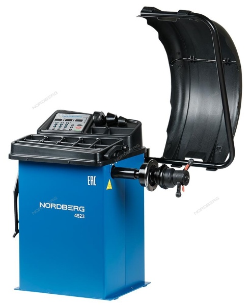 Станок балансировочный с автоматическим вводом двух параметров, синий