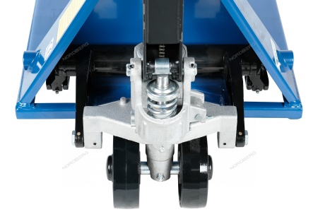 Тележка складская гидравлическая с низким подхватом 1,5 т, с ПУ колесами