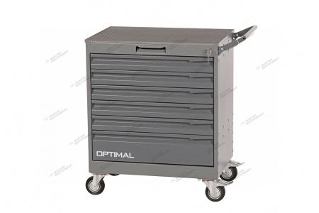 Тележка инструментальная, 6 выдвижных серых ящиков (RAL 7012/7015)
