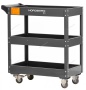 Тележка инструментальная, 3 полки, серая