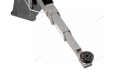 Подъемник двухстоечный 4 т, верхняя синхронизация, снятие со стопоров с одной колонны, 380 В, серый