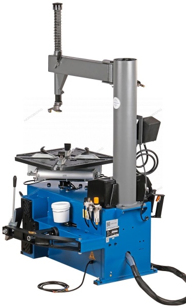 Станок шиномонтажный 380V п/автомат, 2х скор, стол с накладками, синий