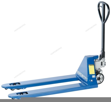 Тележка складская гидравлическая 3 т, с резиновыми колесами