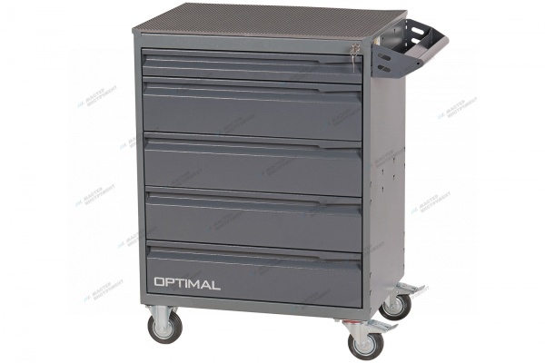 Тележка инструментальная, 5 выдвижных ящиков (RAL 7012/7015)