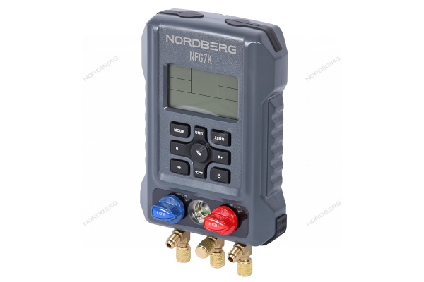 Коллектор манометрический электронный со шлангами и муфтами в кейсе