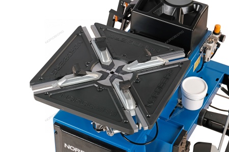 Станок шиномонтажный 380V п/автомат, 2х скор, стол с накладками, синий