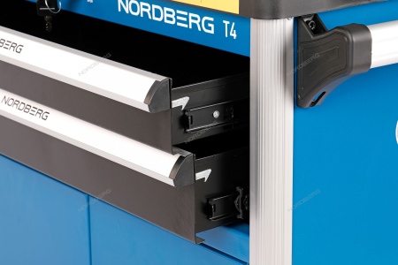 Тележка инструментальная, 2 выдвижных ящика, 2 полки с дверцами