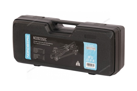 Домкрат подкатной для автолюбителя в кейсе, 2 т