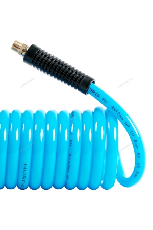 Шланг воздушный спиральный ПУ диам. 8х12 мм, 16 м