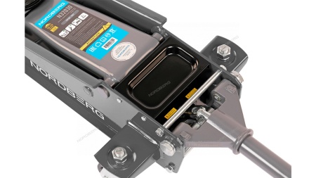 Домкрат подкатной 3 т с резиновой насадкой, быстрый подъем