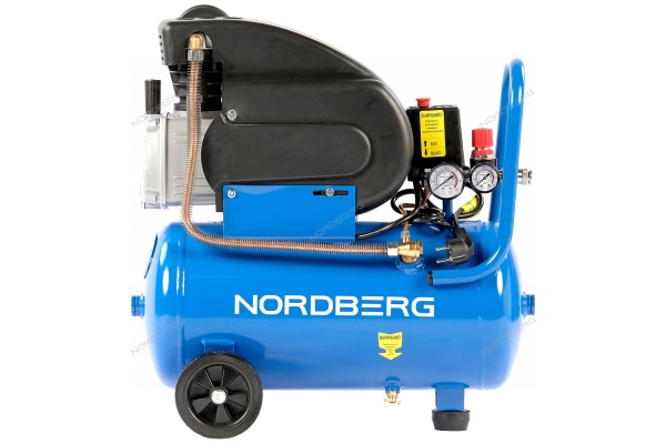 Компрессор поршневой, 220 В, ресивер 24 л, 240 л/мин