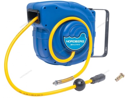 Шланг воздушный на катушке ПВХ диам. 10x16 мм, 14+1 м