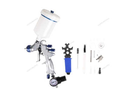 Краскопульт LVMP с верхним бачком, сопло 1,3 мм, алюминиевый кейс