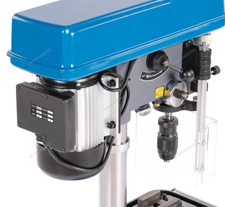 Станок сверлильный с тисками, 500 Вт, 16 мм, вариатор скорости