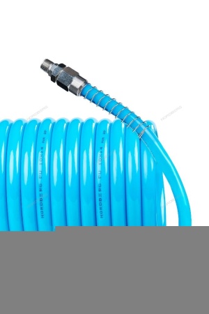 Шланг воздушный спиральный ПУ диам. 10х14 мм, 15 м