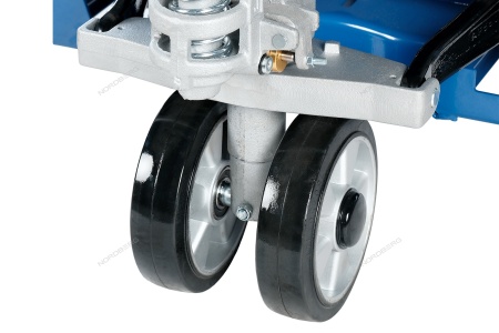 Тележка складская гидравлическая 2,5 т, с резиновыми колесами