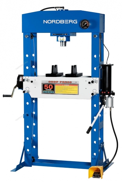 Пресс гидравлический, 50 т, пневмоуправление