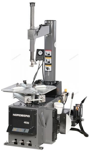 Станок шиномонтажный 380V п/автомат, 2х скоростн, зажимы 13-26", взрыв подк, серый