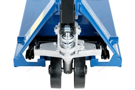 Тележка складская гидравлическая короткая 2,5 т, с ПУ колесами