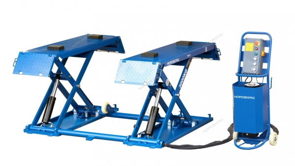 Подъемник ножничный 3т, 220В, синий