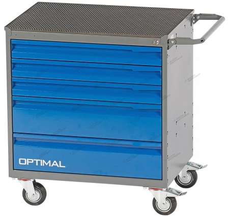 Тележка инструментальная, 5 выдвижных ящиков /OPTIMAL-NT125/