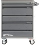 Тележка инструментальная, 5 выдвижных ящиков /OPTIMAL-NT115/
