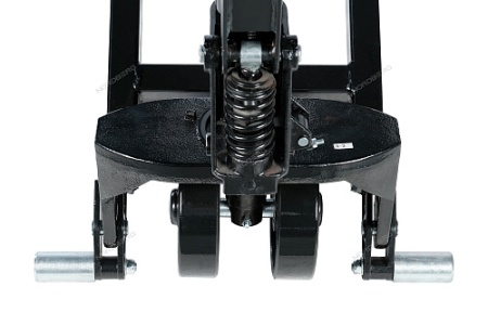 Тележка складская гидравлическая ножничная 1 т, с ПУ колесами