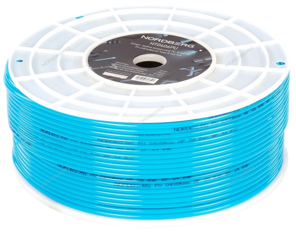 Шланг-трубка воздушный ПУ диам. 4х6 мм, 1 пог. м (в бобине 200м)