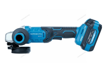 УШМ аккумуляторная, диам. диска 125 мм, 20В, с акк. и зар. уст-вом