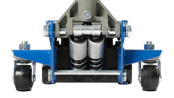 Домкрат подкатной 3 т с резиновой насадкой, быстрый подъем