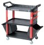 Тележка инструментальная с пластиковыми полками (состоит из 2 коробок)