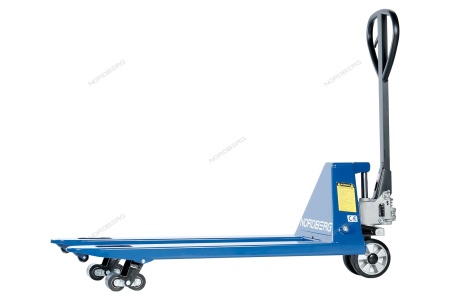Тележка складская гидравлическая 3 т, с резиновыми колесами