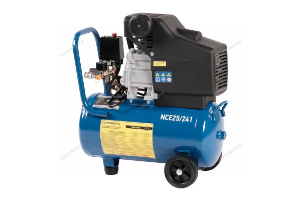 Компрессор поршневой, 220 В, ресивер 24 л, 240 л/мин