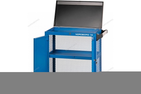 Тележка инструментальная, 3 полки с дверцами