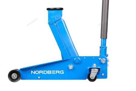 Домкрат подкатной 3 т с резиновой насадкой, быстрый подъем