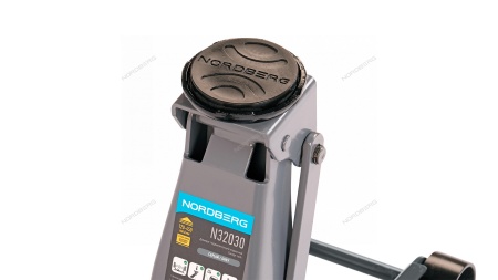 Домкрат подкатной 3 т с резиновой насадкой, быстрый подъем