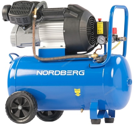 Компрессор поршневой V-образный 220 В, ресивер 50 л, 360 л/мин