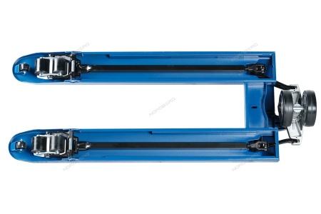 Тележка складская гидравлическая 3 т, с резиновыми колесами