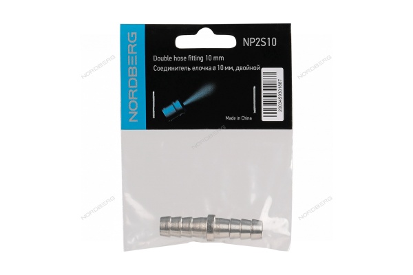 Переходник для сращивания шлангов - елочка диам. 10 мм