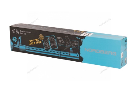 Реечный домкрат 3,5 т с держателем рукоятки и опорой в комплекте, 123 см