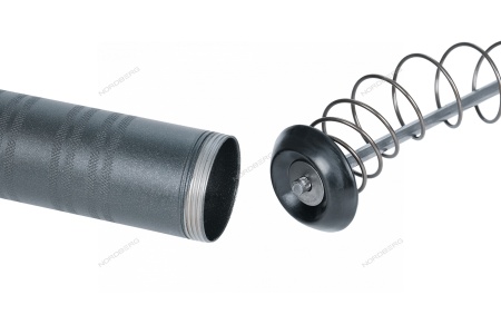 Шприц плунжерный пневматический для густой смазки, с поворотом рукоятки, 400 мл