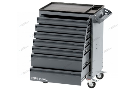 Тележка инструментальная, 7 выдвижных ящиков /OPTIMAL-NT117/