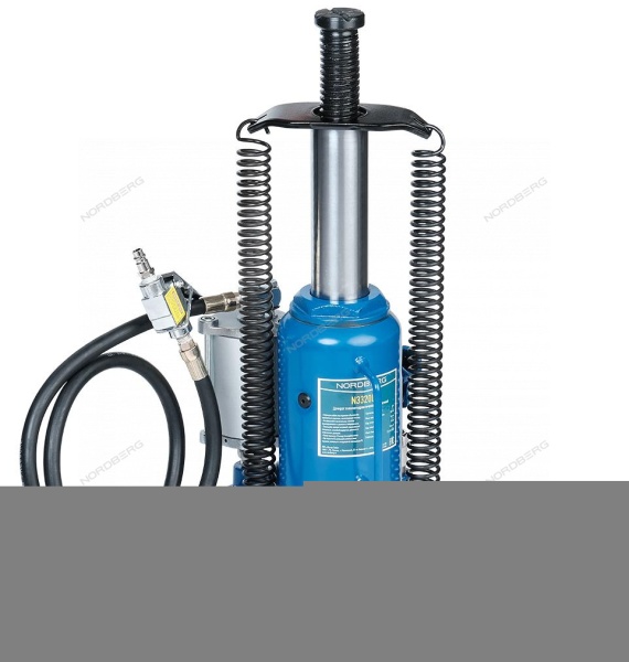 Домкрат бутылочный пневмогидравлический, 20 т