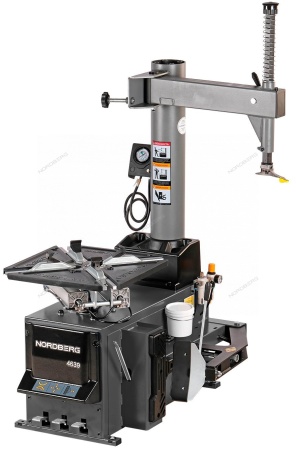 Станок шиномонтажный 380V п/автомат, 2х скор, стол с накладками, серый