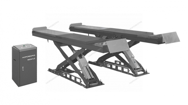 Подъемник ножничный для сход-развала 4,5 т, 380 В, серый