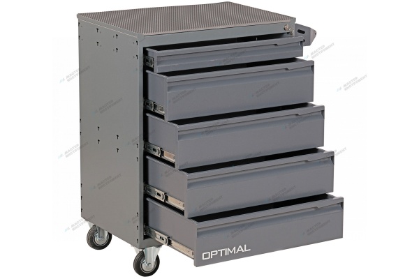 Тележка инструментальная, 5 выдвижных ящиков
