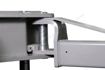 Подъемник двухстоечный 5 т, нижняя синхронизация, с электростопорами, 380 В, серый