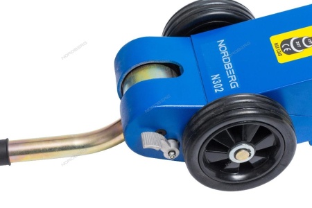 Домкрат пневмогидравлический подкатной двухштоковый, 15/30 т