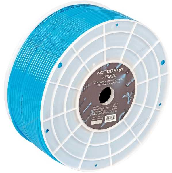 Шланг-трубка воздушный ПУ диам. 4х6 мм, 1 пог. м (в бобине 200м)